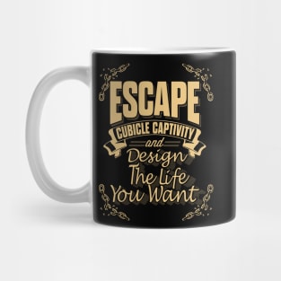 Escape Cubicle Captivity Mug